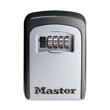 Master Lock® Locking Combination 5 Key Steel Box, 3 1-4w X 1 1-2d X 4 5-8h, Black-silver freeshipping - TVN Wholesale